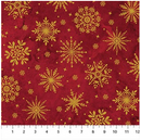 Snowflakes Red Multi O' Christmas Tree Shimmer 28960M-24