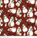 Snowmen Red Northern Christmas