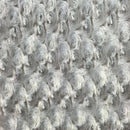 Swirl Rosebud Faux Fur Fabric