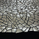 Shattered Glassed Metallic Foil Stretch Velvet Fabric