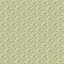 Small Texture Flower - Green Fluttering Florals Cotton 43"/44" Fabric Per Yard