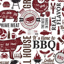 Smokehouse Merlot Digital Cuddle Fabric per yard