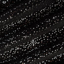 Sparkle Cuddle Glitter Black/Silver 58" - 60" Fabric per yard