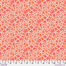 Star Flower Dance Coral Flourish And Bloom 44"/45" Cotton Fabric Per Yard