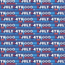 Star Spangled Summer July Fourth Words 43"/44" Fabric Per Yard