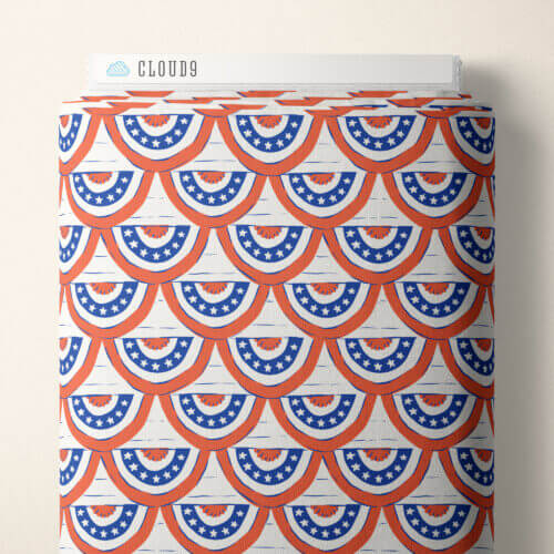 Stars, Stripes & Sun - Red White and Bunting