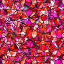 Strawberry Mosaic Blender Lumenique 44"/45" Cotton Fabric Per Yard