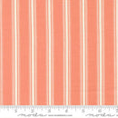 Sunbonnet Coral Stripes Cotton 44"/45" Fabric Per Yard