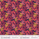 Sunshine Monstera Indigo High Density Cotton 44"/45" Fabric Per Yard