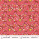 Sunshine Polka flower Crimson High Density Cotton 44"/45" Fabric Per Yard