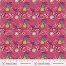 Sunshine Polka flower Plum High Density Cotton 44"/45" Fabric Per Yard