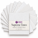 Supreme Tones White Charm Pack - 42 Squares