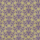 Swarm Purple/Chino Ground Works Cotton 44"/45" Fabric Per Yard