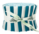 Supreme Solids - 2.5" Roll - Teal & White (20 cuts)