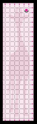Tula Pink 6.5" × 24.5" Non-Slip Giraffe Cutting Ruler