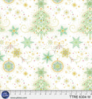 Turnowsky Treasures Delicate Trees White 44"/45" Cotton Fabric Per Yard