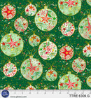 Turnowsky Treasures Allover Ornaments Green 44"/45" Cotton Fabric Per Yard