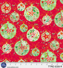Turnowsky Treasures Allover Ornaments Red 44"/45" Cotton Fabric Per Yard