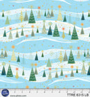 Turnowsky Treasures Snowdrifts Allover Light Blue 44"/45" Cotton Fabric Per Yard