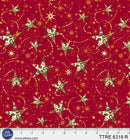 Turnowsky Treasures Swirling Stars Red 44"/45" Cotton Fabric Per Yard