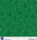 Turnowsky Treasures Twinkling Star Ditzy Green 44"/45" Cotton Fabric Per Yard