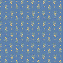 Tapestry Posy Powder Blue Cotton 43/44" Fabric Per Yard