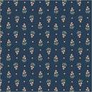 Tapestry Posy Prussian Cotton 43/44" Fabric Per Yard