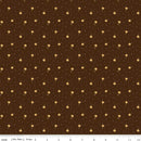 The Awe of Autumn Flower Toss Brown 43"/44" Fabric Per Yard