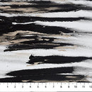 Transcendence Black & White Paint Stripes Cotton 44"/45" Fabric Per Yard
