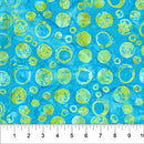 Turquoise Bubble Celebration Cotton 44/45" Fabric Per Yard