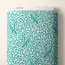 Turquoise Felipe Birds and Branches Cotton 44/45" Fabric Per Yard