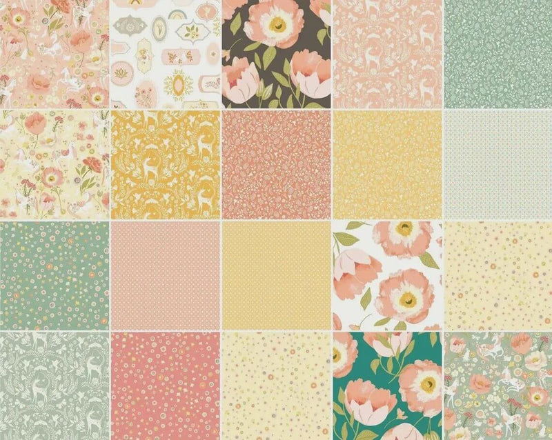 Unicorn Dreams by Poppie Cotton - 2.5" Roll (42 Strips)