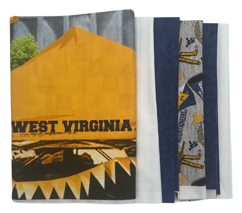 West Virginia Mountaineers - Tailgate Panel - Quilt Kit