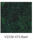 Batik Spiral Basil