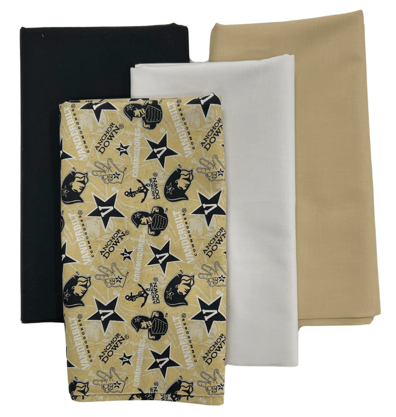 Vanderbilt Commodores - One Yard Bundle - 4 pack