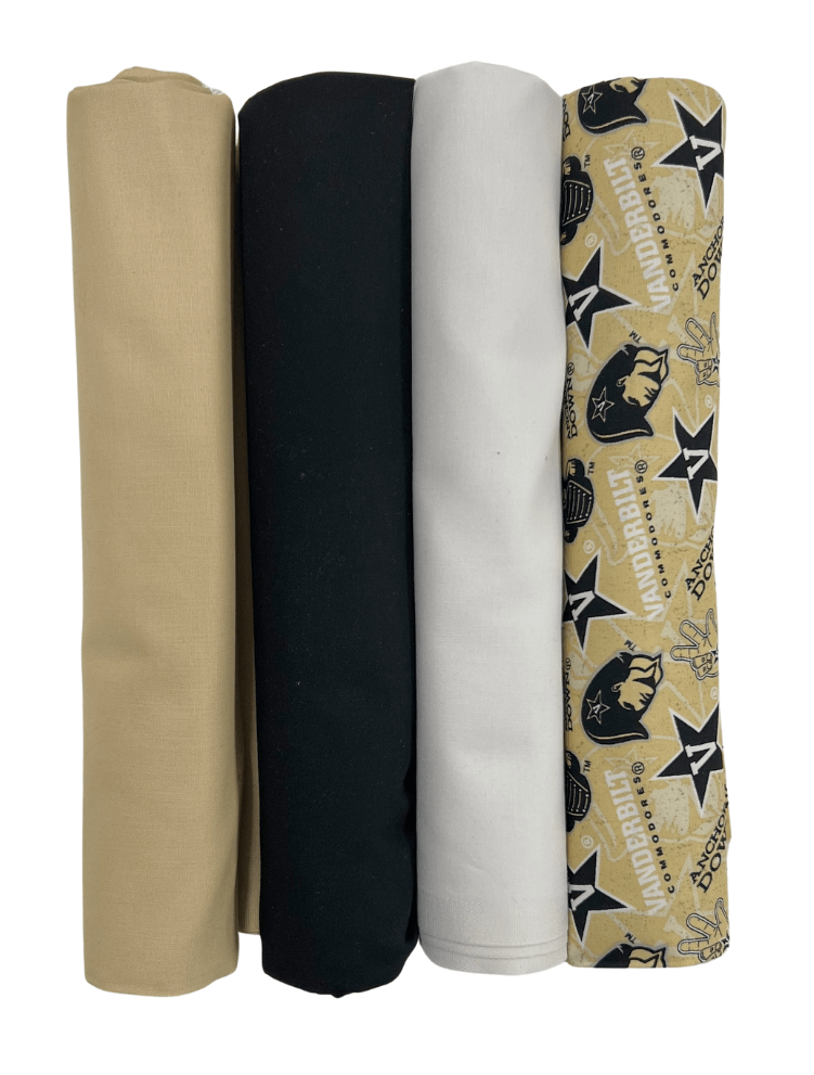 Vanderbilt Commodores - One Yard Bundle - 4 pack