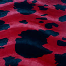 Cow Print Velboa Faux Fur