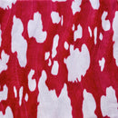 Cow Print Velboa Faux Fur