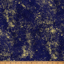 Brilliance Basics Deep Blue Gold 44"/45" Fabric per Yard