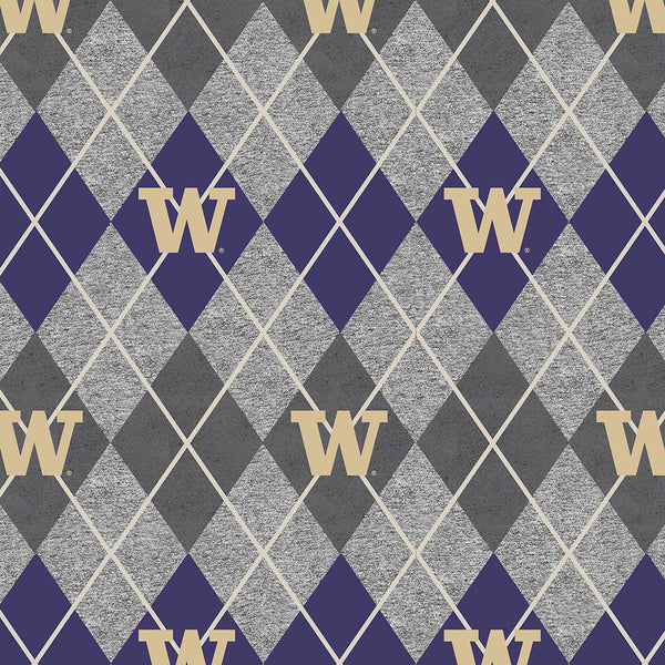 Washington Huskies - Fleece - Heather Argyle