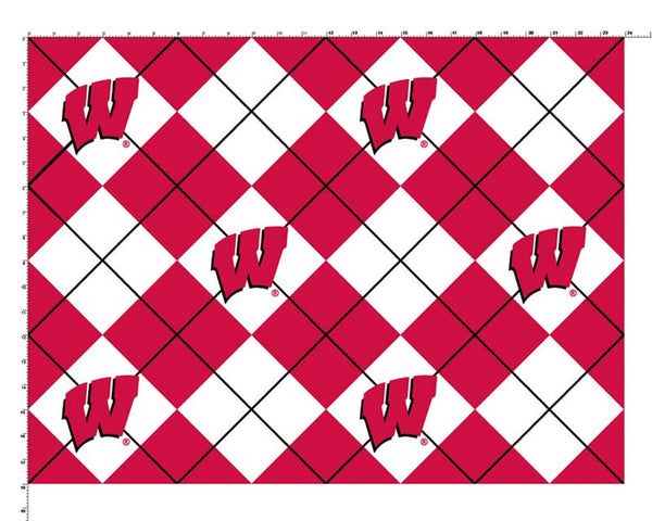 Wisconsin Badgers - Fleece - Argyle