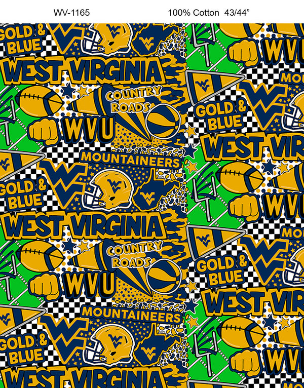 West Virginia Mountaineers - Pop Art