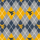 West Virginia Mountaineers - Fleece - Heather Argyle