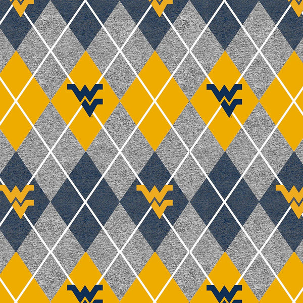 West Virginia Mountaineers - Fleece - Heather Argyle