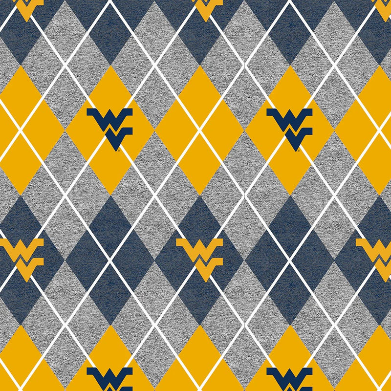 West Virginia Mountaineers - Fleece - Heather Argyle