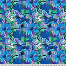 Wanderlust Florals Quilting Cuddle Blue Fabric per yard