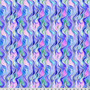 Wanderlust Rainbow Quilting Cuddle Blue Fabric per yard