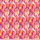 Wanderlust Rainbow Quilting Cuddle Pink Fabric per yard