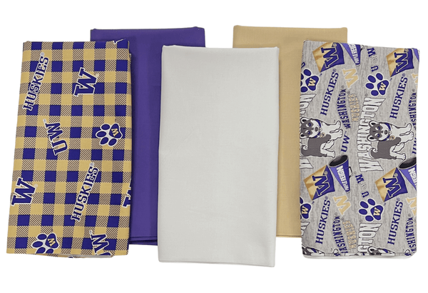 Washington Huskies - One Yard Bundle - 5 pack