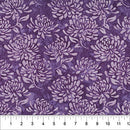 Water Lilies Amethyst 44"/45" Cotton Fabric Per Yard